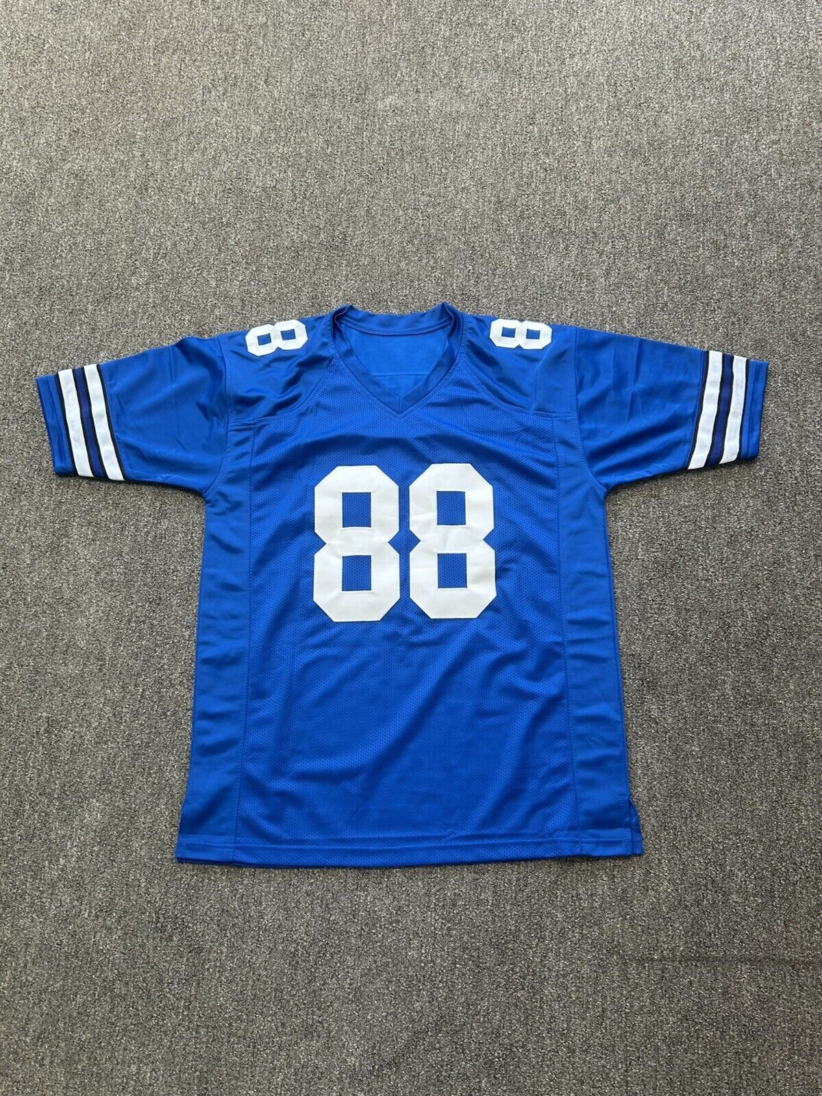 Drew Pearson Custom Beckett COA Signed Blue Jersey