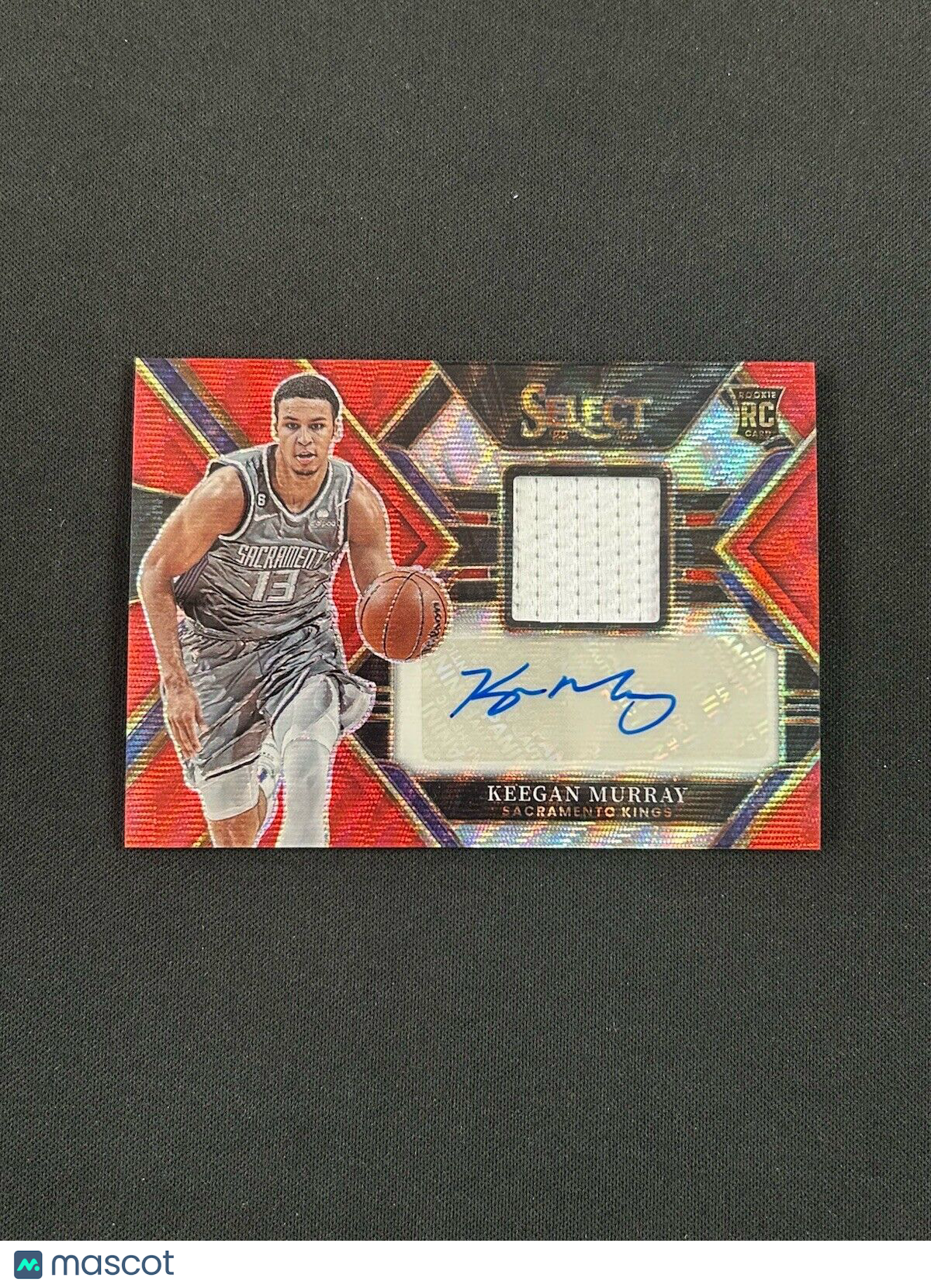 2022 Panini Select Prizm Red Wave #RJA-KGM Keegan Murray RPA