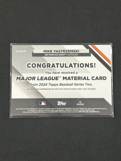 2024 Topps Major League Materials #MLM2-MY Mike Yastrzemski /199