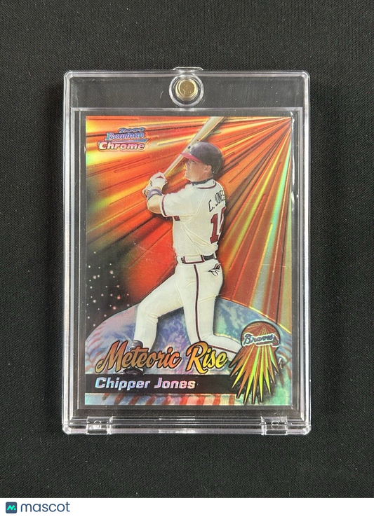 2000 Bowman Chrome Meteoric Rise Chipper Jones Refractor