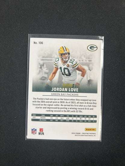 2024 Panini Prestige - Xtra Points Red #106 Jordan Love /999