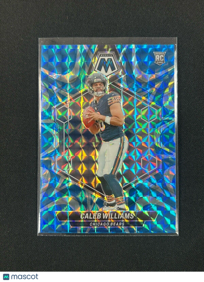 2024 Panini Mosaic - Rookies Reactive Blue Mosaic Prizm #301 Caleb Williams (RC)