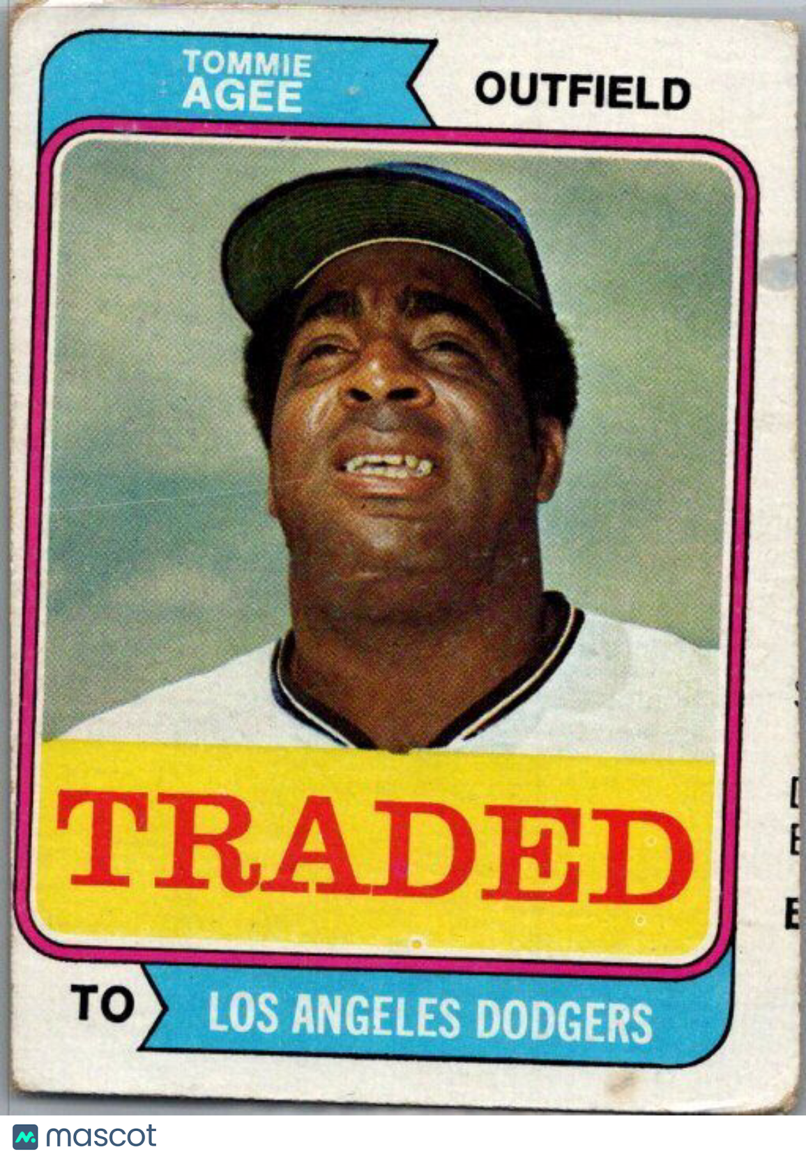 1974 Topps #630T Tommie Agee Traded