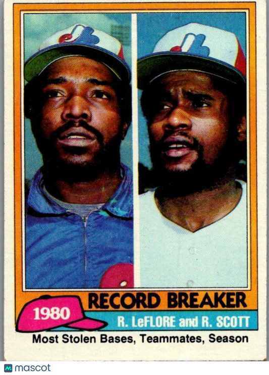 1981 Topps #204 Ron LeFlore / Rodney Scott