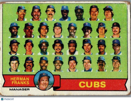 1979 Topps #551 Chicago Cubs / Herman Franks TC, MGR, CL