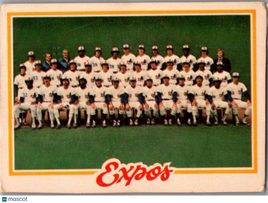 1978 Topps #244 Montreal Expos Team Checklists