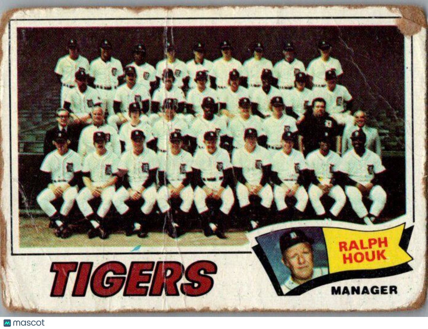 1977 Topps #621 Detroit Tigers / Ralph Houk Team Checklists