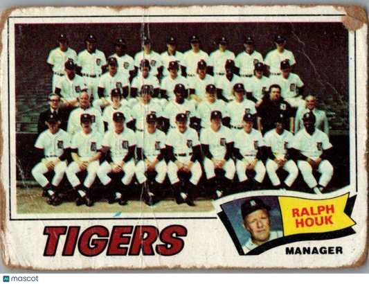 1977 Topps #621 Detroit Tigers / Ralph Houk Team Checklists