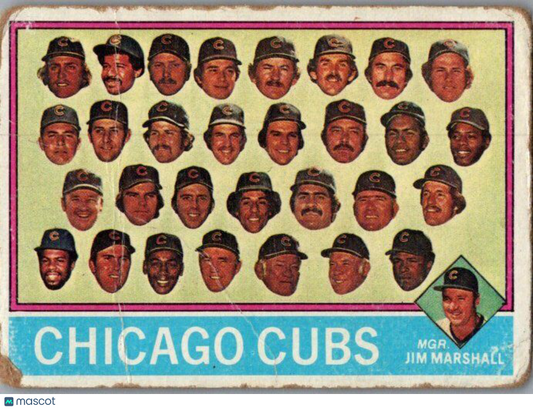 1976 Topps #277 Chicago Cubs / Jim Marshall