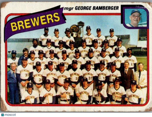 1980 Topps #659 Milwaukee Brewers / George Bamberger TC, MGR, CL Team Checklists