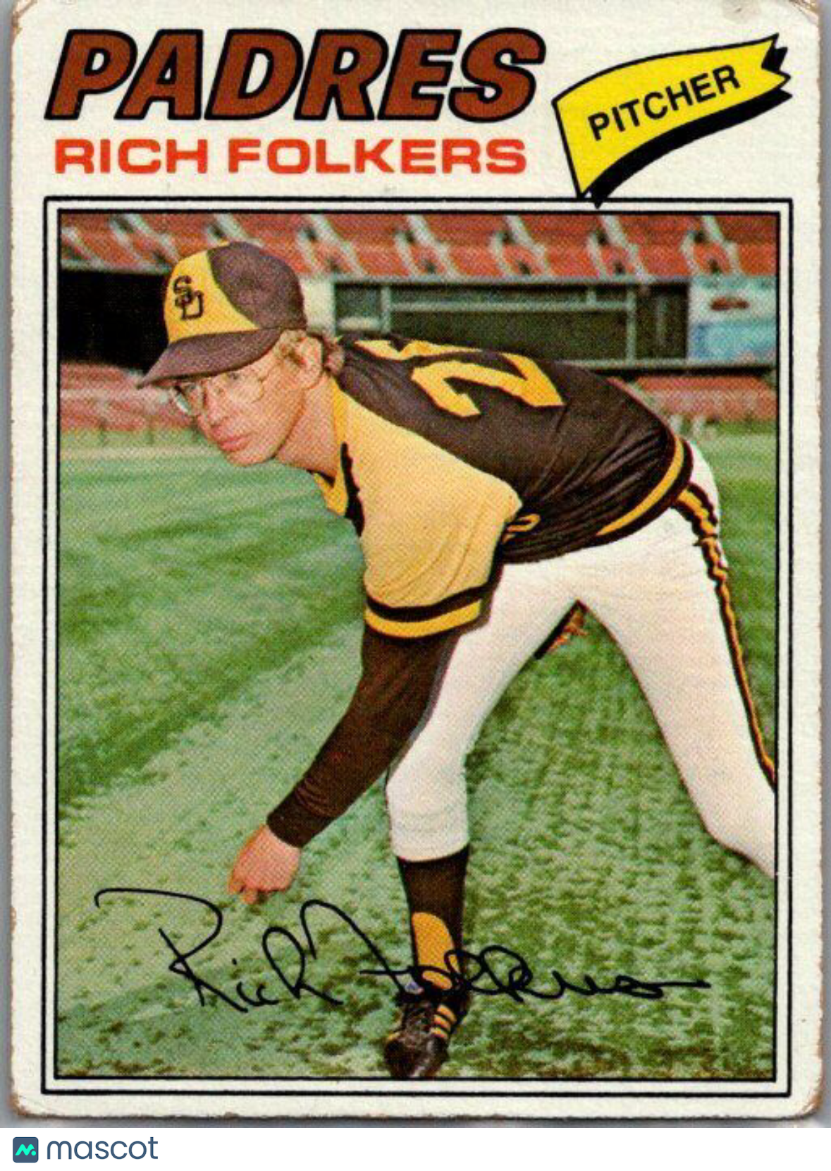 1977 Topps #372 Rich Folkers