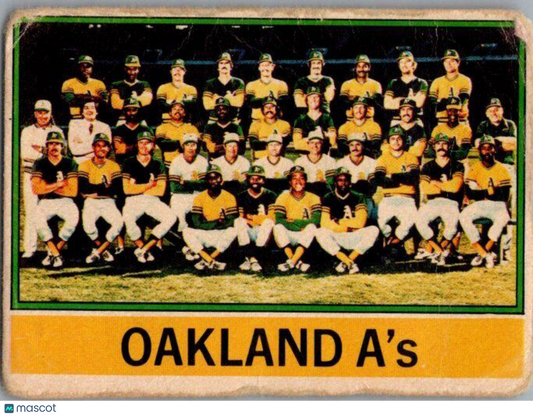 1976 Topps #421 Oakland A's