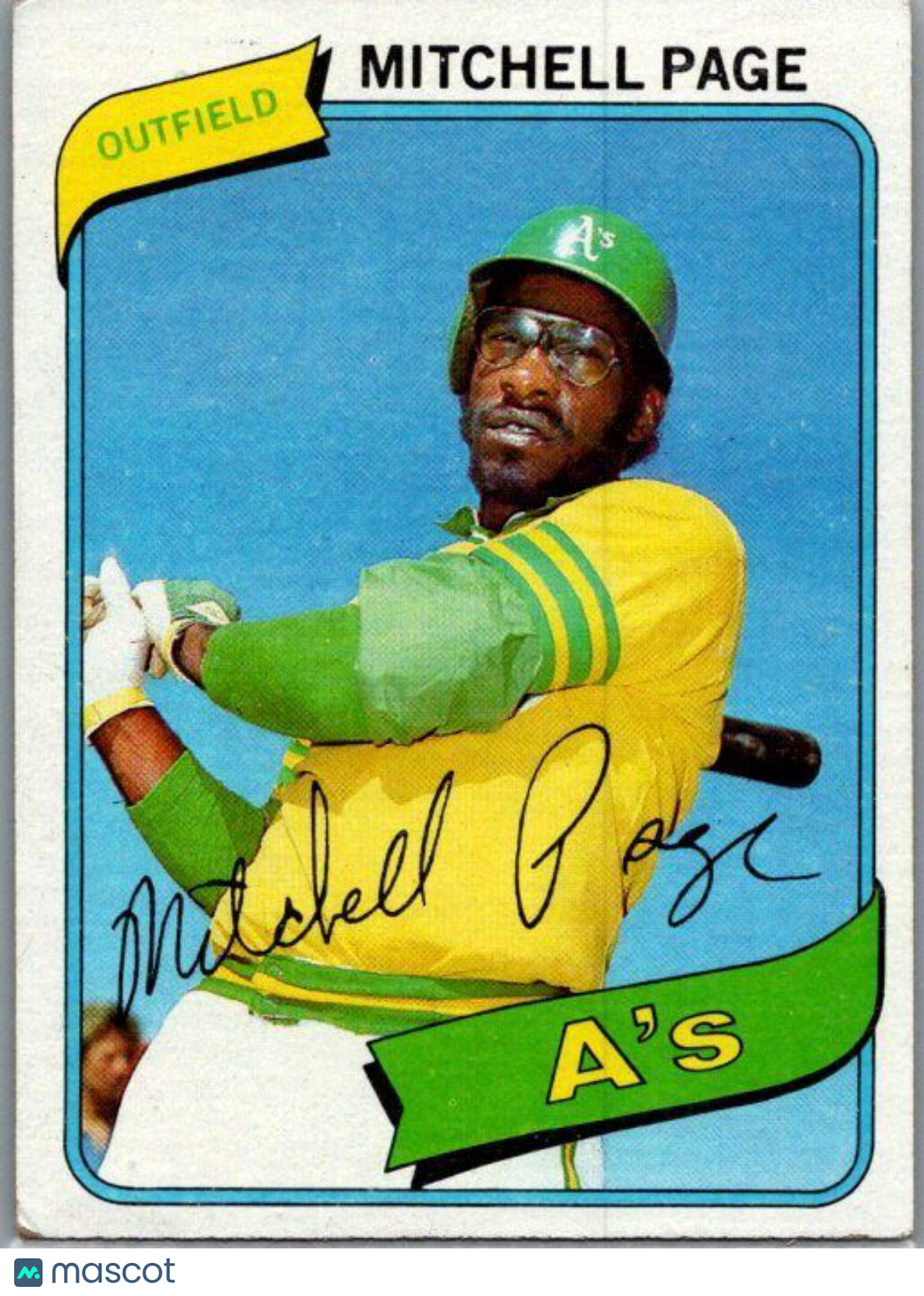 1980 Topps #586 Mitchell Page