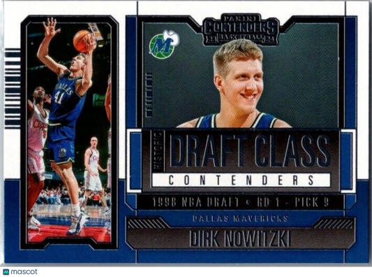 2023-24 Panini Contenders - Historic Draft Class Contenders #10 Dirk Nowitzki