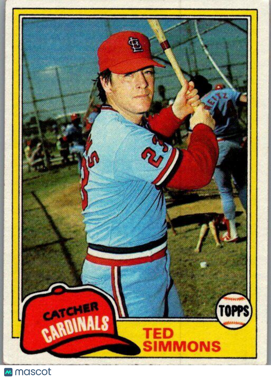 1981 Topps #705 Ted Simmons