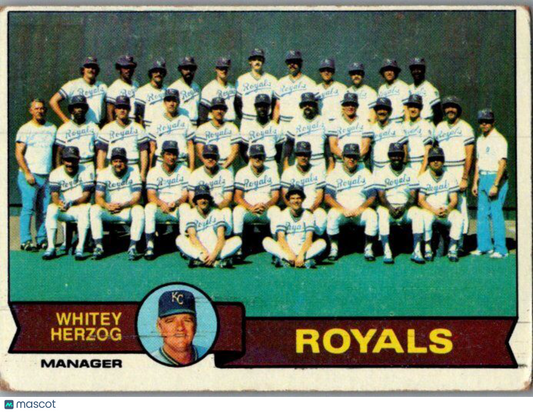 1979 Topps #451 Kansas City Royals / Whitey Herzog TC, MGR, CL