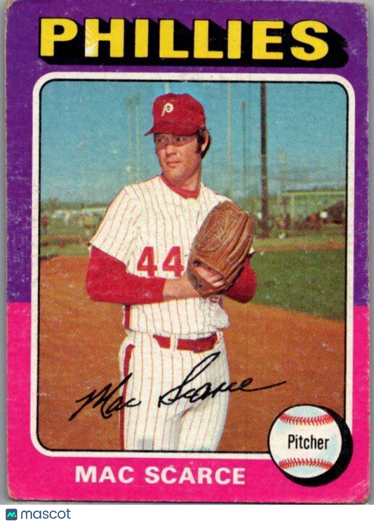 1975 Topps #527 Mac Scarce