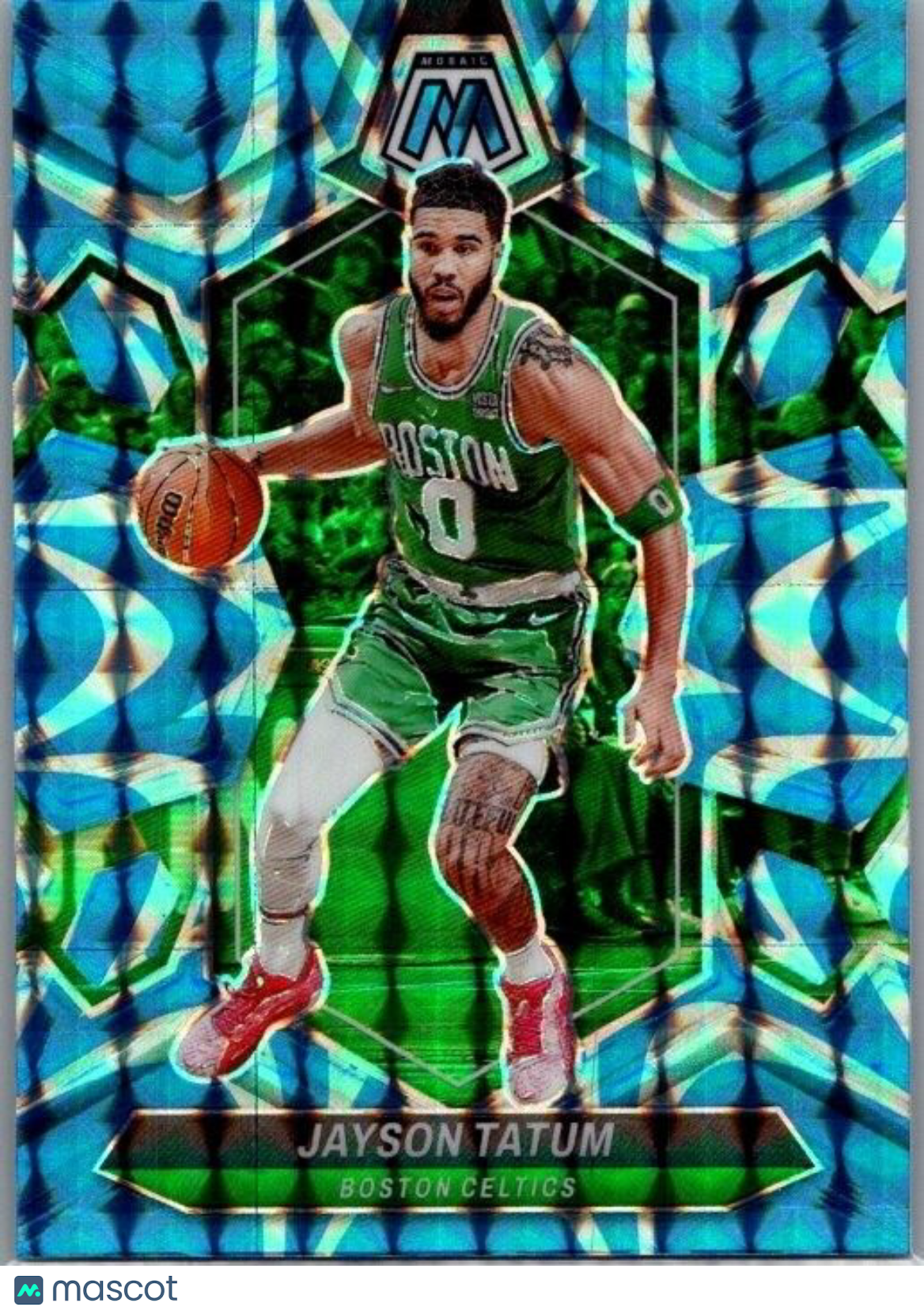 2023-24 Panini Mosaic - Reactive Blue Mosaic Prizm #147 Jayson Tatum