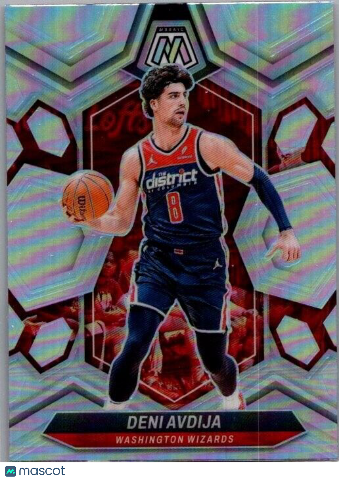 2023-24 Panini Mosaic - Silver Prizm #60 Deni Avdija