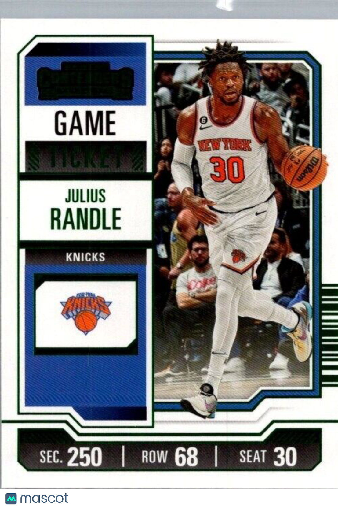 2023-24 Panini Contenders -Green Season Ticket #18 Julius Randle