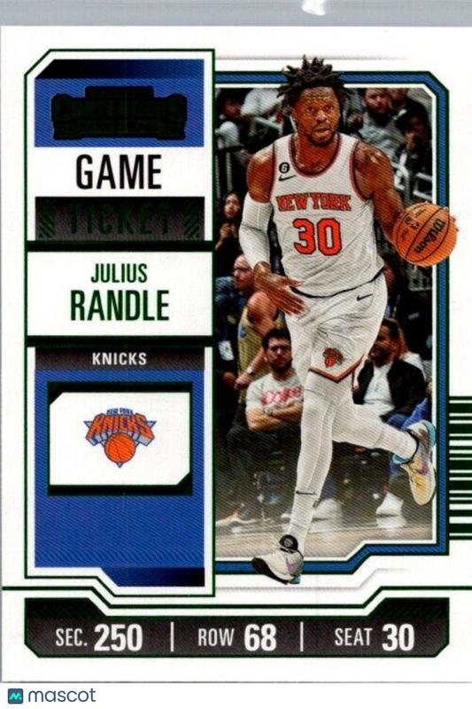 2023-24 Panini Contenders -Green Season Ticket #18 Julius Randle