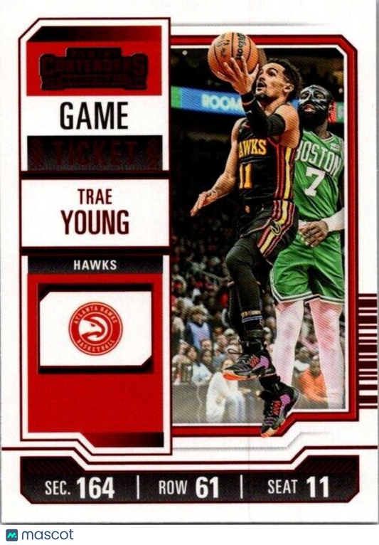 2023-24 Panini Contenders - Red Season Ticket #92 Trae Young