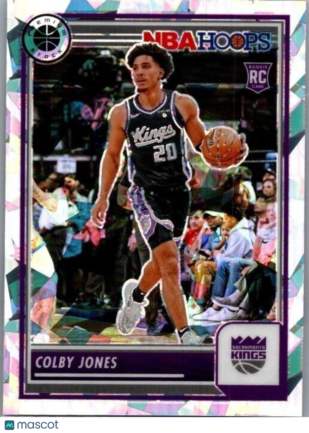 2023-24 Panini NBA Hoops Premium Stock - Ice Prizm #49 Colby Jones (RC)