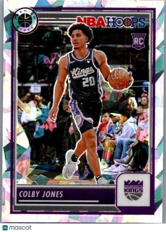 2023-24 Panini NBA Hoops Premium Stock - Ice Prizm #49 Colby Jones (RC)