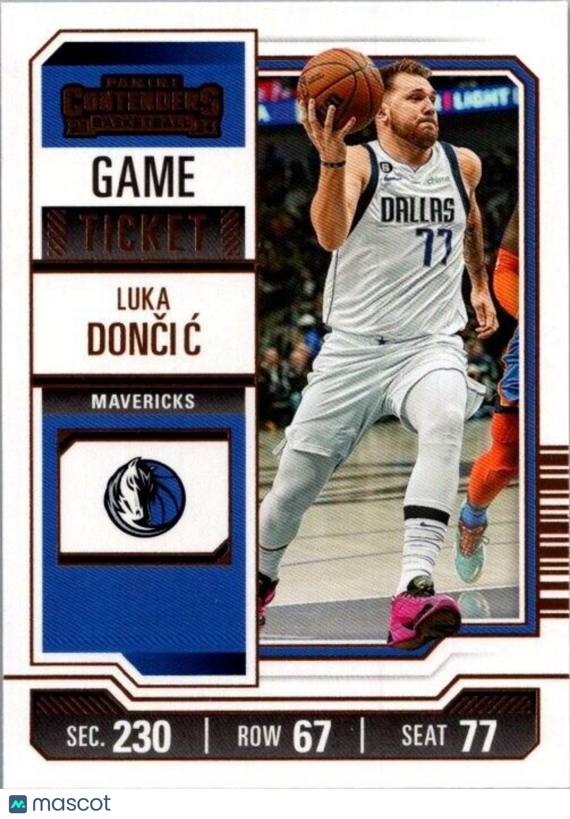 2023-24 Panini Contenders - Bronze Season Ticket #61 Luka Dončić