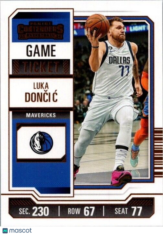 2023-24 Panini Contenders - Bronze Season Ticket #61 Luka Dončić