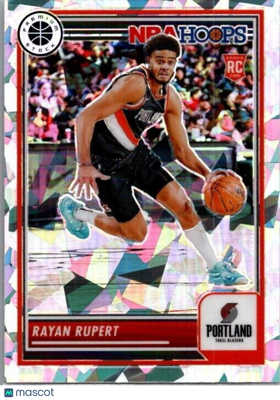 2023-24 Panini NBA Hoops Premium Stock - Ice Prizm #155 Rayan Rupert (RC)