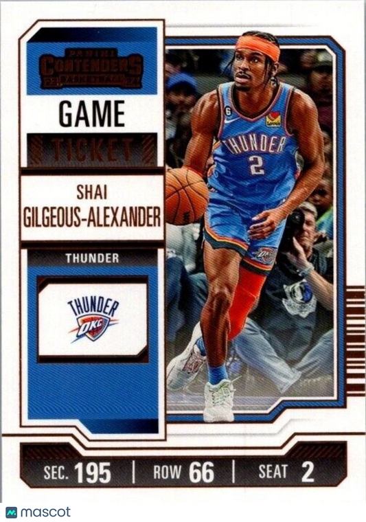 2023-24 Panini Contenders - Bronze Season Ticket #52 Shai Gilgeous-Alexander