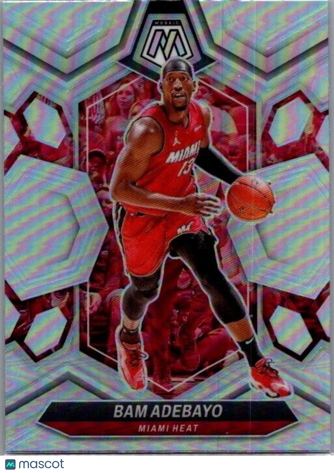 2023-24 Panini Mosaic - Silver Prizm #26 Bam Adebayo