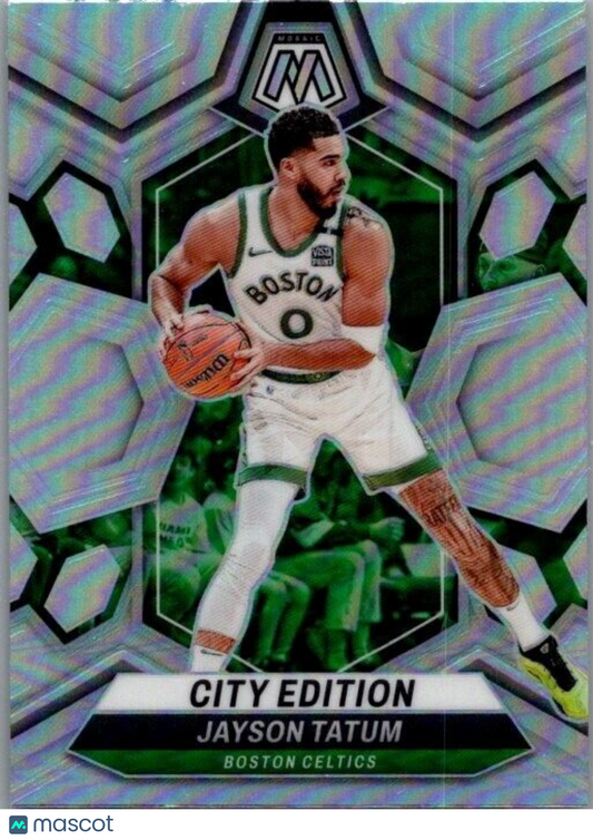 2023-24 Panini Mosaic - Silver Prizm #Jayson Tatum