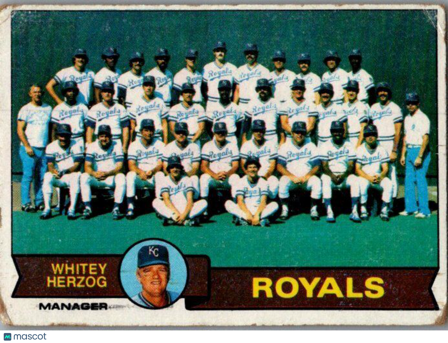 1979 Topps #451 Kansas City Royals / Whitey Herzog TC, MGR, CL