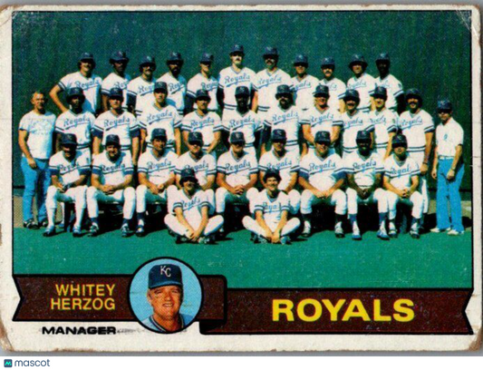 1979 Topps #451 Kansas City Royals / Whitey Herzog TC, MGR, CL