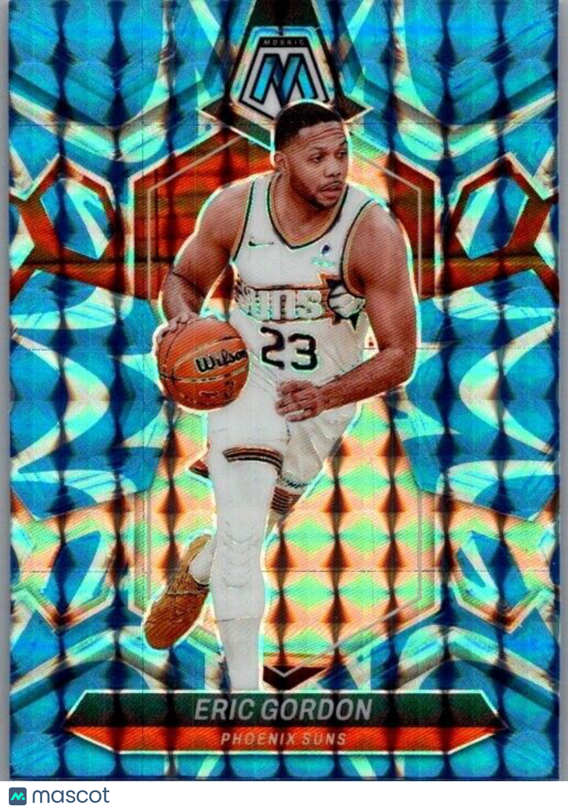 2023-24 Panini Mosaic - Reactive Blue Mosaic Prizm #104 Eric Gordon