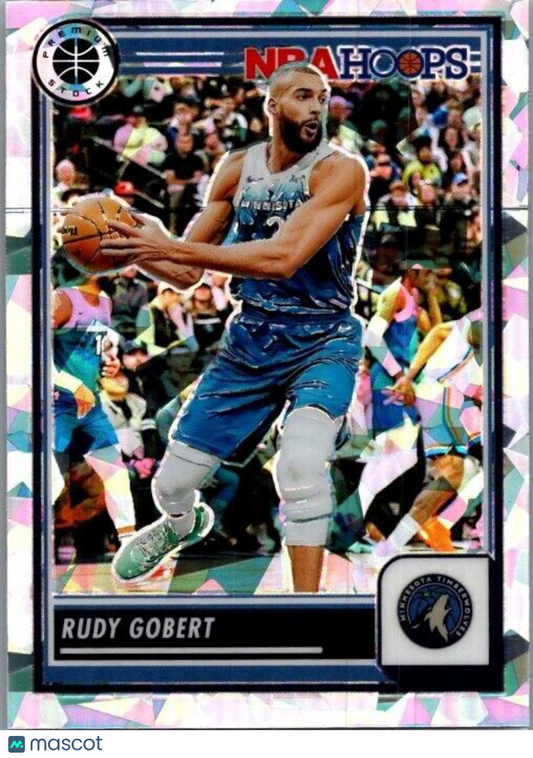 2023-24 Panini NBA Hoops Premium Stock - Ice Prizm #52 Rudy Gobert