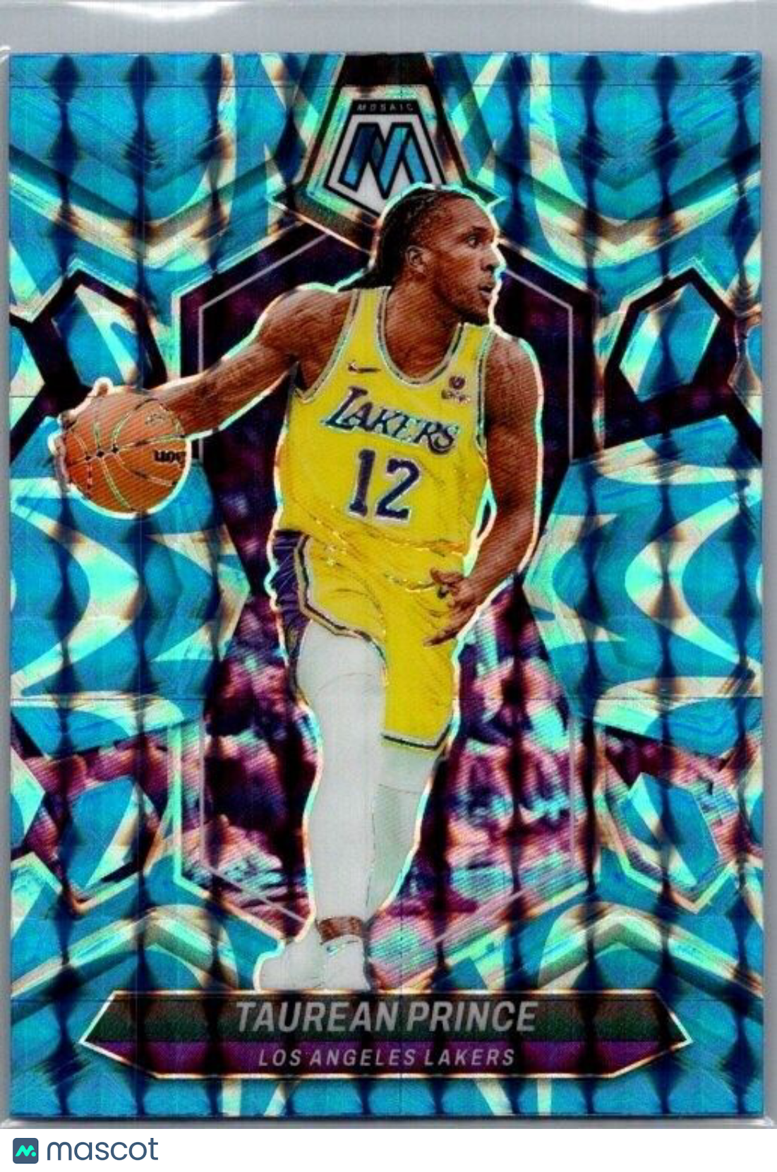 2023-24 Panini Mosaic - Reactive Blue Mosaic Prizm #196 Taurean Prince