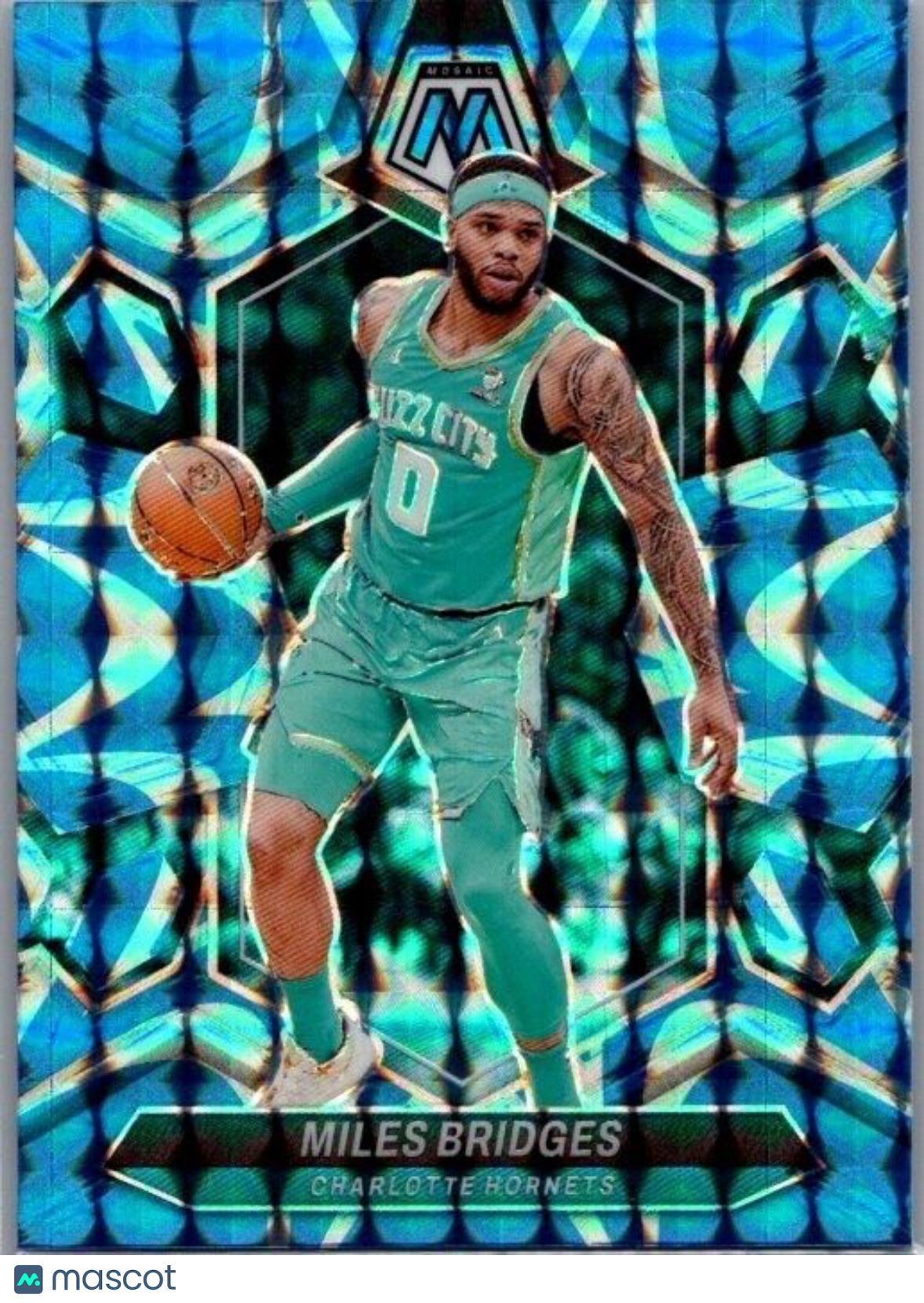 2023-24 Panini Mosaic - Reactive Blue Mosaic Prizm #108 Miles Bridges