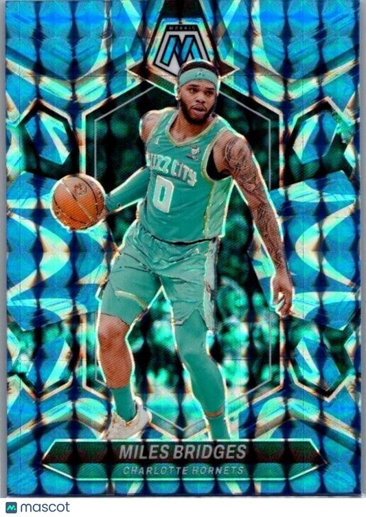 2023-24 Panini Mosaic - Reactive Blue Mosaic Prizm #108 Miles Bridges