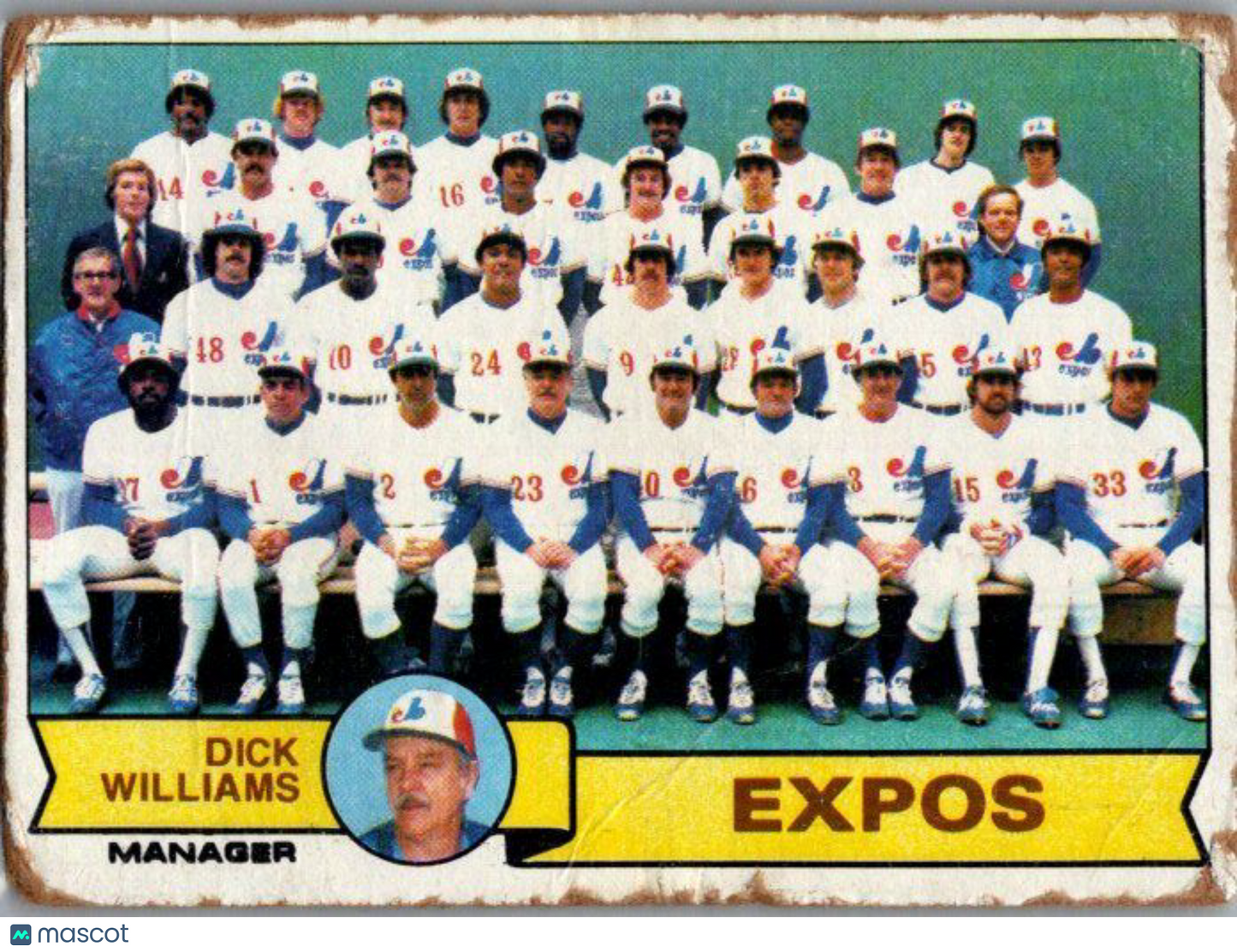 1979 Topps #606 Montreal Expos / Dick Williams TC, MGR, CL