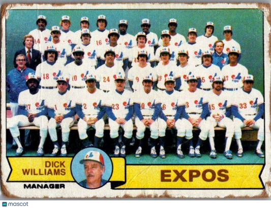 1979 Topps #606 Montreal Expos / Dick Williams TC, MGR, CL