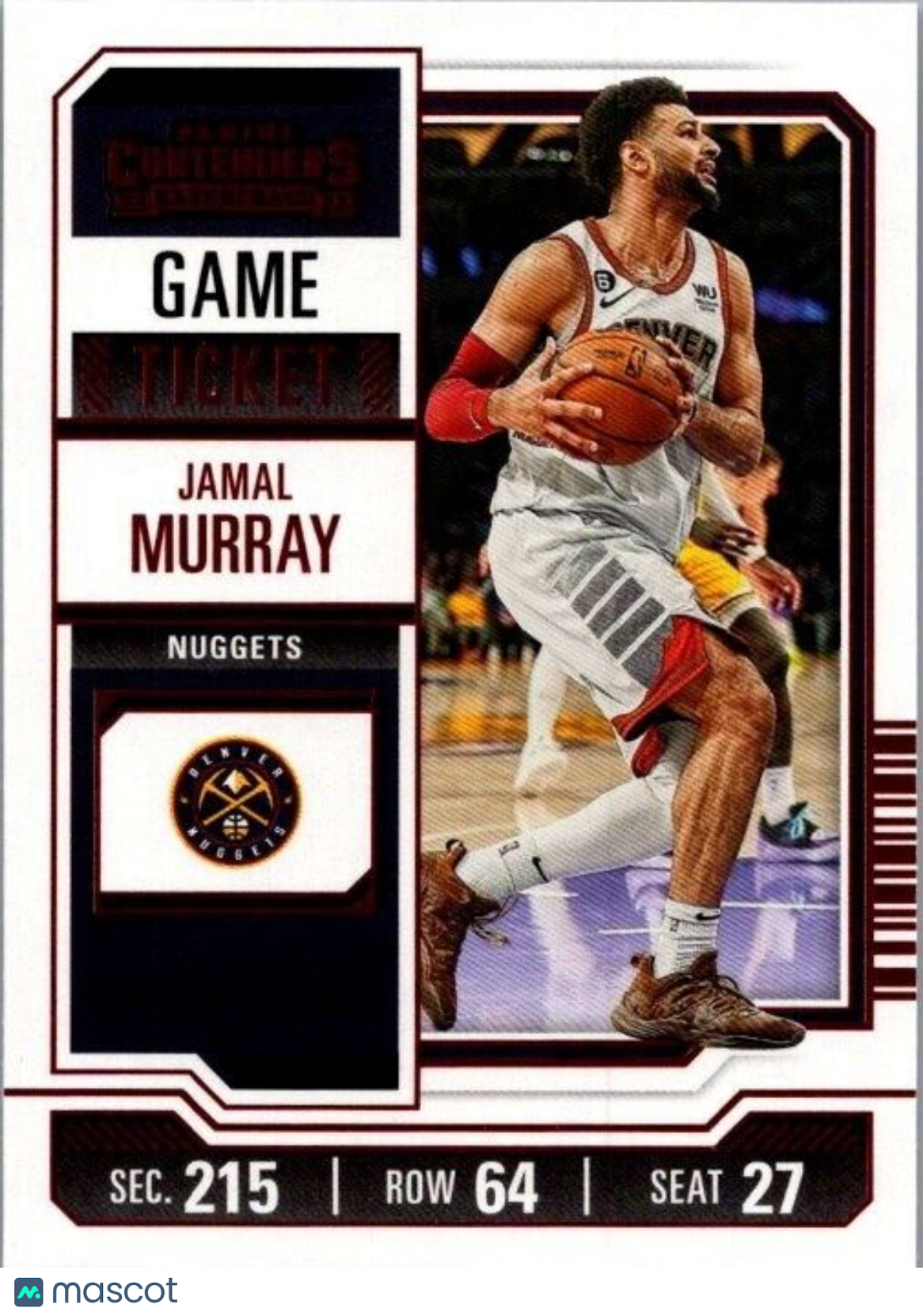 2023-24 Panini Contenders -Red Season Ticket #98 Jamal Murray