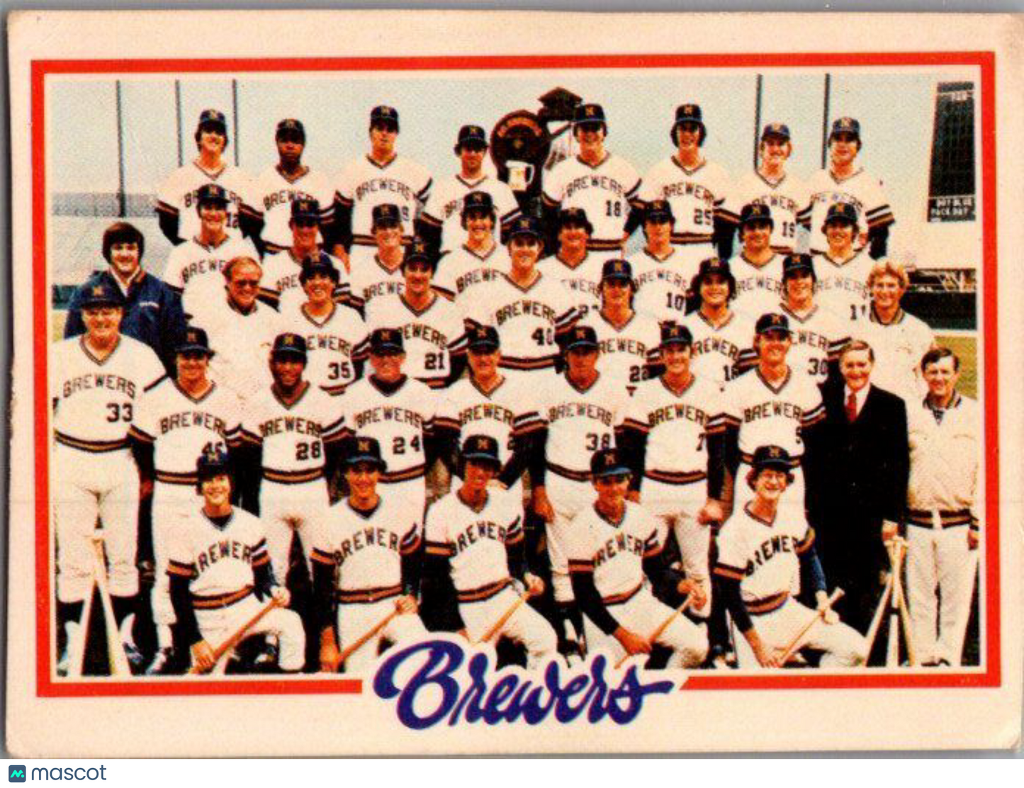 1978 Topps #328 Milwaukee Brewers Team Checklists