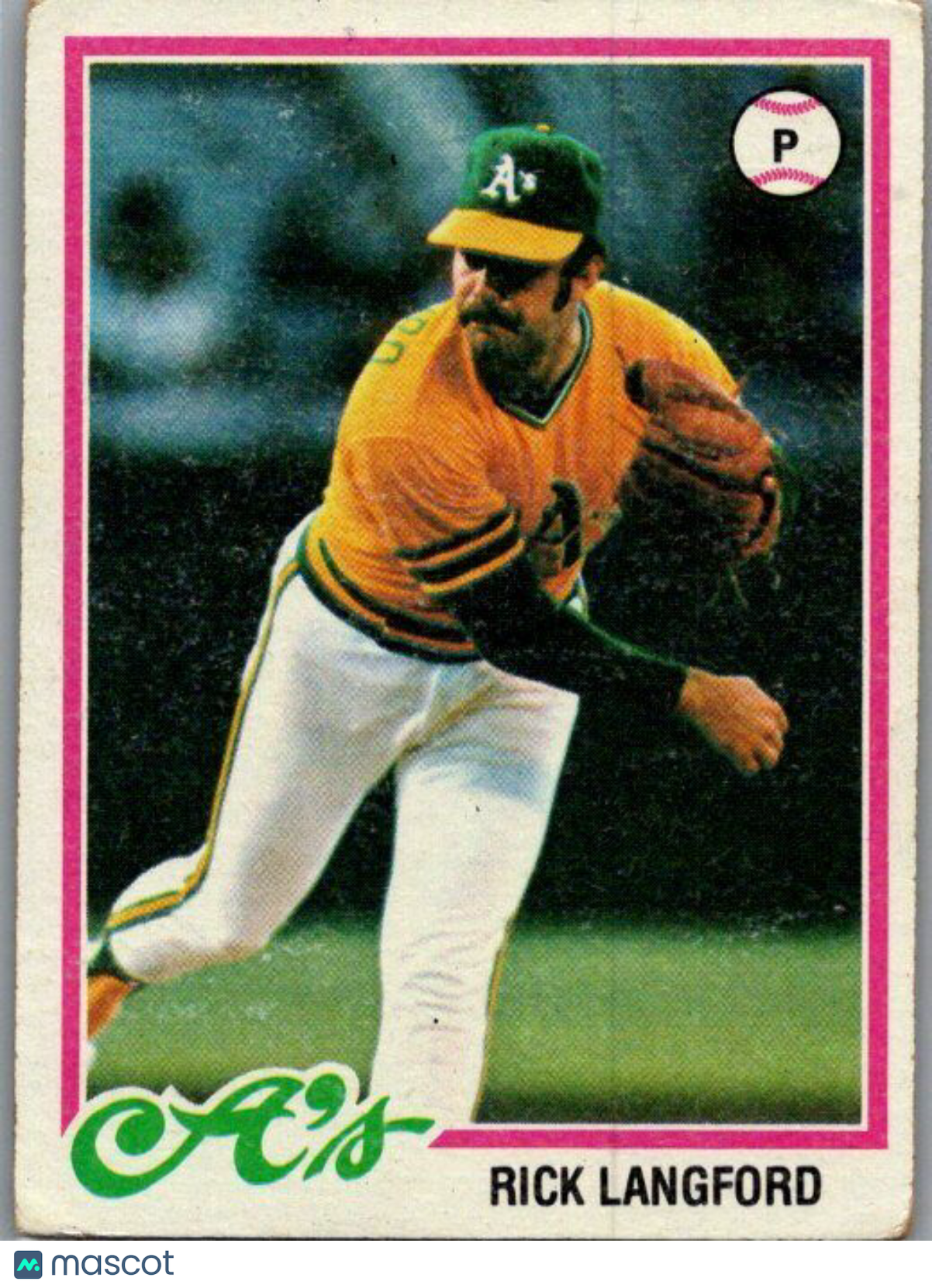 1978 Topps #327 Rick Langford