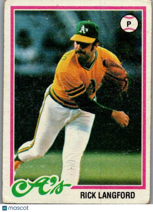 1978 Topps #327 Rick Langford