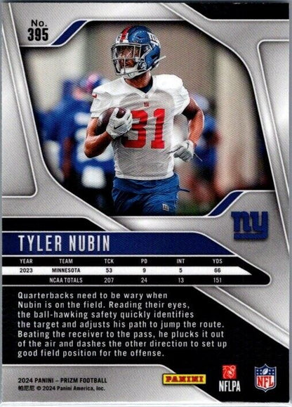 2024 Panini Prizm - #395 Tyler Nubin Rookie (RC)