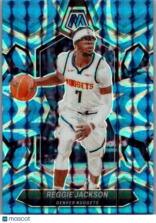 2023-24 Panini Mosaic - Reactive Blue Mosaic Prizm #164 Reggie Jackson