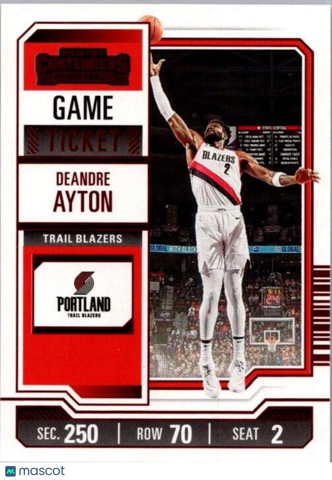 2023-24 Panini Contenders - Red Season Ticket #89 DeAndre Ayton